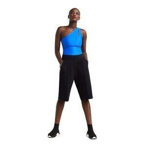 GSTQ Pants Utility Cropped Joggers Relaxed Drawstring Black Style GS21B059 Small